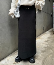 《ー3キロ見え》リブニットスカート