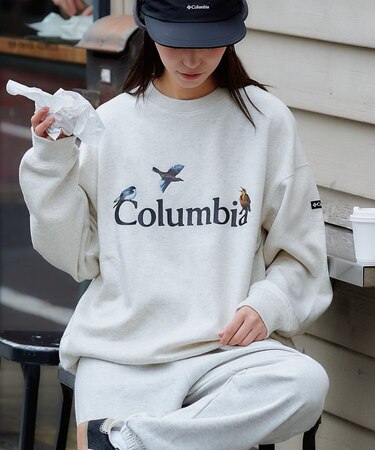 【Columbia/コロンビア】裏起毛ロゴスウェット