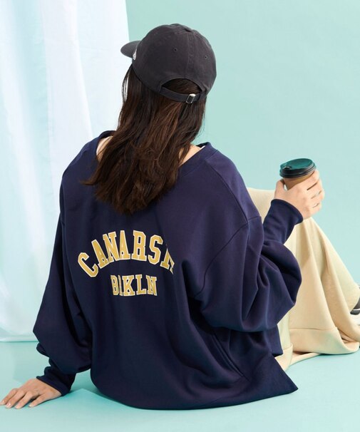 【2025年S/S新作】2WAYポケット付きロゴスウェット