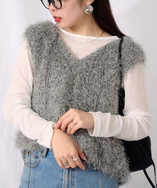 2025年S/S新作】深Uメランジフェザーベスト｜チャオパニックティピー