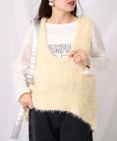 2025年S/S新作】深Uメランジフェザーベスト｜チャオパニックティピー