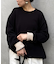 【洗えるニット】ユニセックスビックシルエットロンTeeライクニット