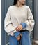 【洗えるニット】ユニセックスビックシルエットロンTeeライクニット