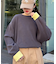 【洗えるニット】ユニセックスビックシルエットロンTeeライクニット