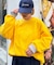 【洗えるニット】ユニセックスビックシルエットロンTeeライクニット