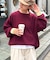 【洗えるニット】ユニセックスビックシルエットロンTeeライクニット
