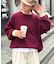 【洗えるニット】ユニセックスビックシルエットロンTeeライクニット