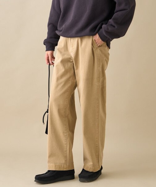 -Re LABEL- ガーメントダイチノパンツ