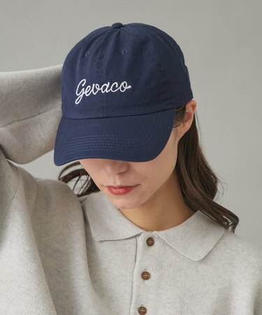 【GEVACO】チェーン刺繍ロゴキャップ