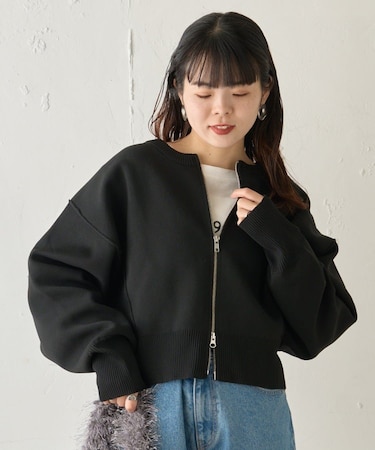 スポンディッシュ2wayZIPカーデ