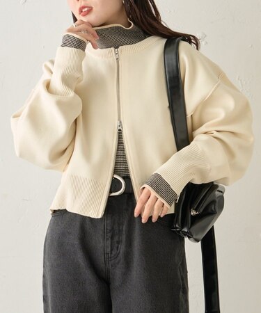 スポンディッシュ2wayZIPカーデ