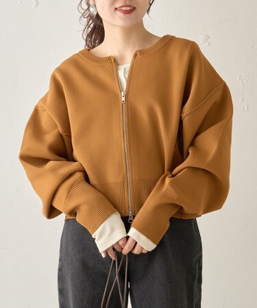 スポンディッシュ2wayZIPカーデ