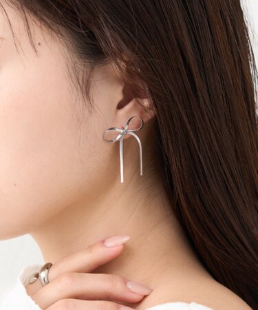 【2025年S/S新作】lilステンレスリボンピアス