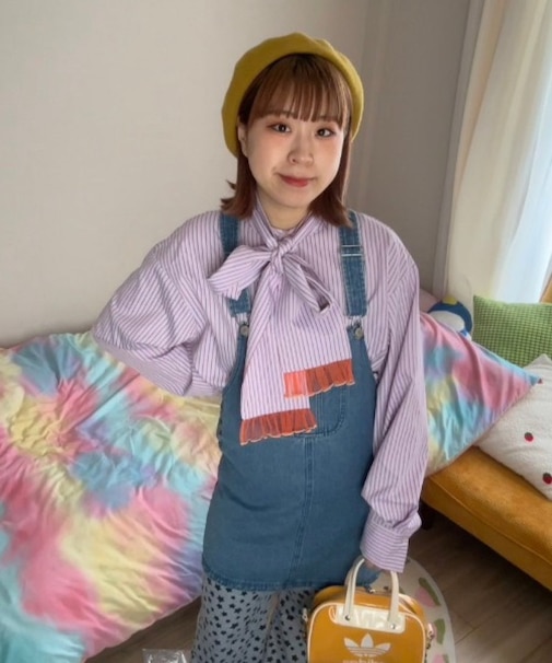 【HELLO.SANFRANCISCO】【momo企画】ストライプ2wayボウタ