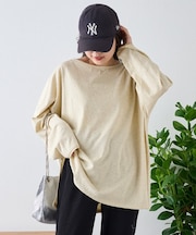 シアースラブワンポイント刺繍オーバーTee