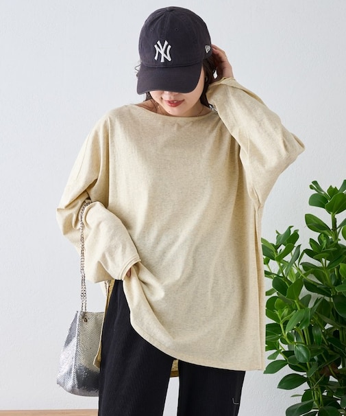 シアースラブワンポイント刺繍オーバーTee