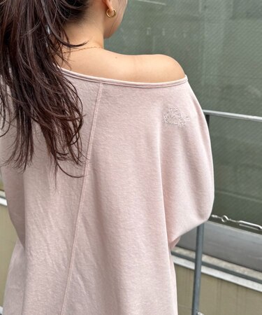 シアースラブワンポイント刺繍オーバーTee