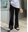 【マイナス3キロ見え/低身長・高身長対応サイズ展開】すっきりシルエットリブパンツ