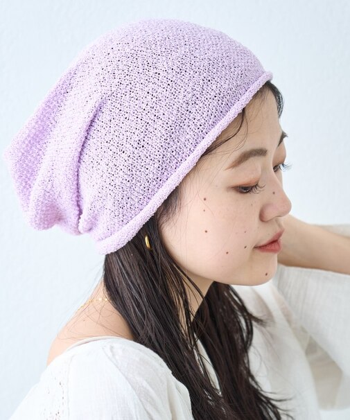 【2025年S/S新作】タックデザインメッシュビーニー