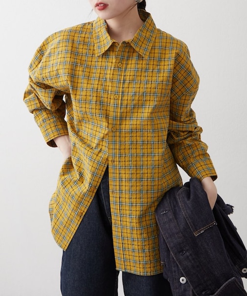 【UNISEX】ポコポコチェックシャツ