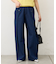 【UNISEX】タックデザインワイドデニム