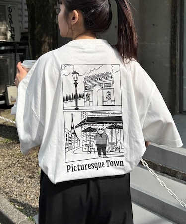 【ojisan】ユニセックスワンポイントサガラ刺繍半袖Tee