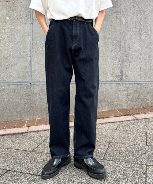 FULLESTDENIM】オーガニックテーパードデニムパンツ｜チャオ