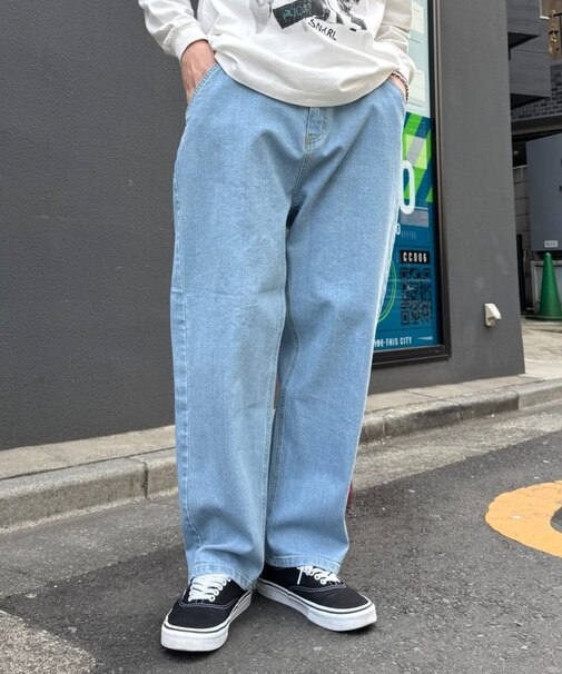 【FULLESTDENIM】オーガニックテーパードデニムパンツ