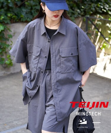 【MOL】ユニセックスドライバーズワイドシャツ