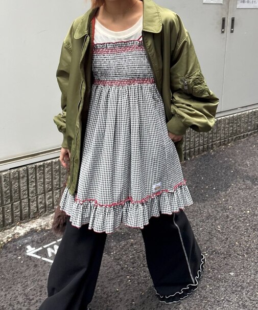 【HELLO.SANFRANCISCO】2WAYシャーリングチュニックベアワンピ