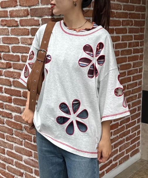 【HELLO.SANFRANCISCO】フラワーカットビッグTEE