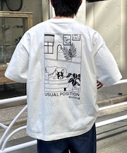 【DOGS】ユニセックスアニマル刺繍ロゴ半袖TEE