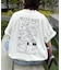 【DOGS】ユニセックスアニマル刺繍ロゴ半袖TEE