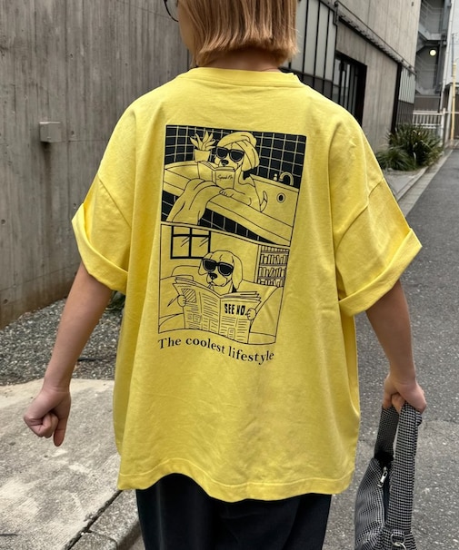 【DOGS】ユニセックスアニマル刺繍ロゴ半袖TEE
