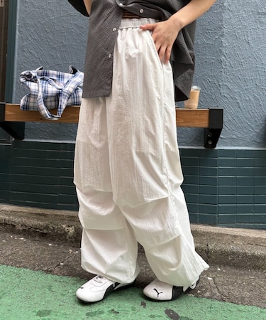 【UNISEX】ナイロン切り替えパンツ