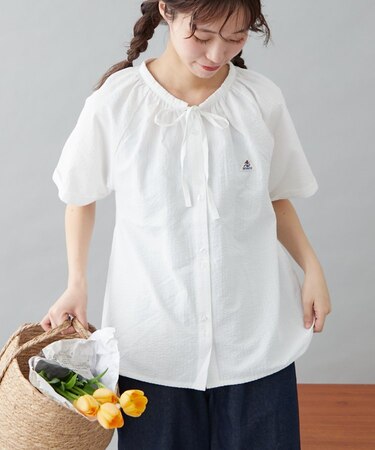 【GEVACO】ボウタイブラウス