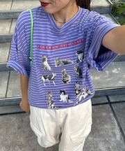 【SOUNDS GOOOOD】パウダー加工プリント&刺繍TEE