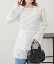 【willow】レイヤードレースホルターネックチュニック