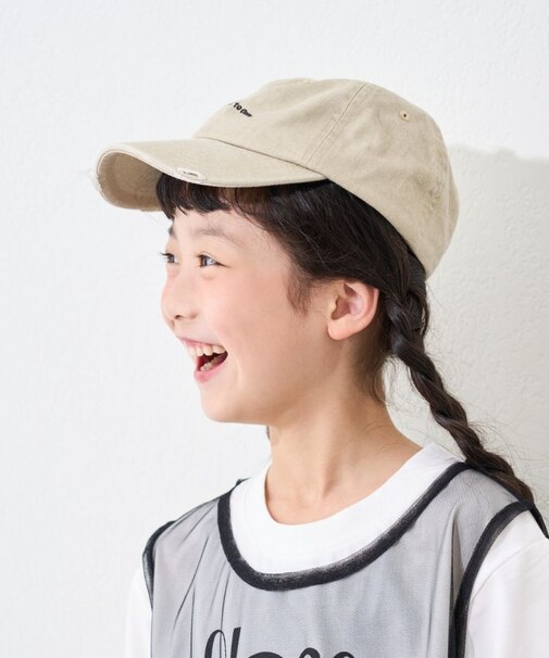 【KIDS】ピグメントロゴ刺繍CAP