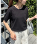 【ひんやりニット】コンパクトドライタッチクルーニット