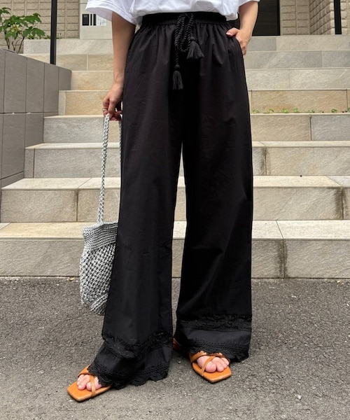 CIAOPANIC オーバーレースワイドパンツ ビスチェ CIAOPANIC オーバーレースワイドパンツ ビスチェ