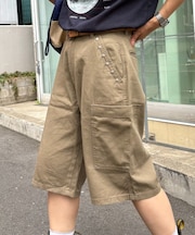【UNISEX】ハーフスタッズカーゴパンツ