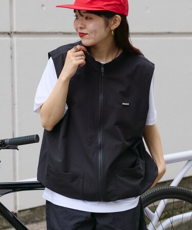 【ENHANCE】EPIXシアサッカーZIPベスト