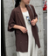 【さらっとした着心地】リネン混ゆったり半袖シャツジャケット