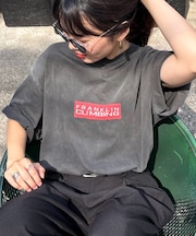 【Franklin Climbing】ユニセックスレッドロゴプリントTEE