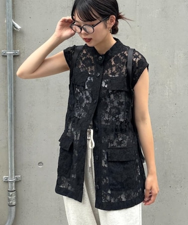 レースミリタリーベスト