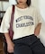 USAコットン切替プリントTee