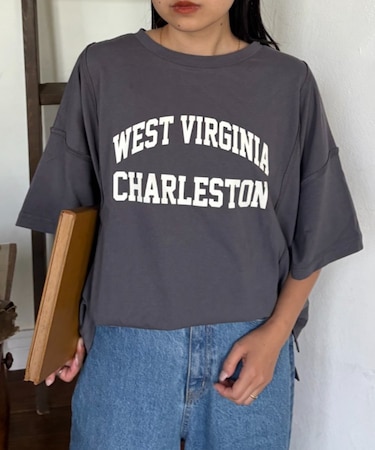 USAコットン切替プリントTee