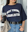 USAコットン切替プリントTee