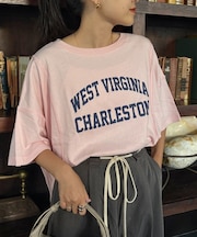USAコットン切替プリントTee